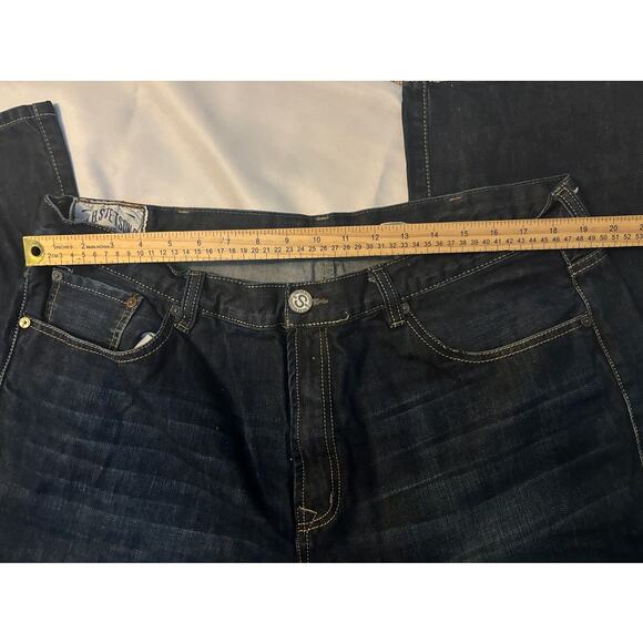 John B Stetson Co 1312 Modern Straight Leg Jeans Men’s W42 L36 Dark Wash - Picture 5 of 6